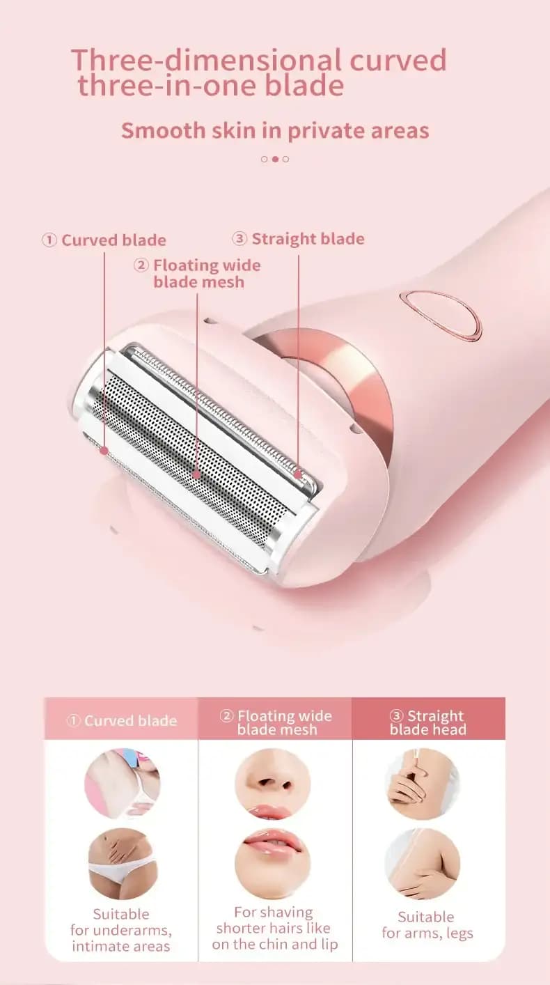 2-in-1 Electric Hair Remover for Women Epilator 5